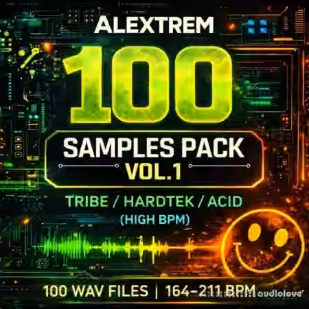 Alextrem 100 Samples Pack Vol.1 (Tribe / Hardtek / Acid) [WAV]
