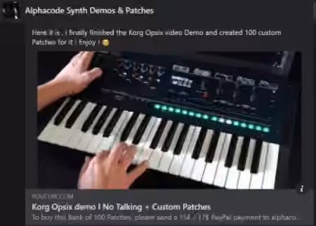 Alphacode's Opsix Sound Library [Synth Presets]