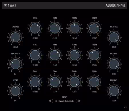 Audio Damage AD041 914 Mk 2 Fixed Filter Bank v2.1.0 RETAiL [WiN, MacOSX, LiNUX]