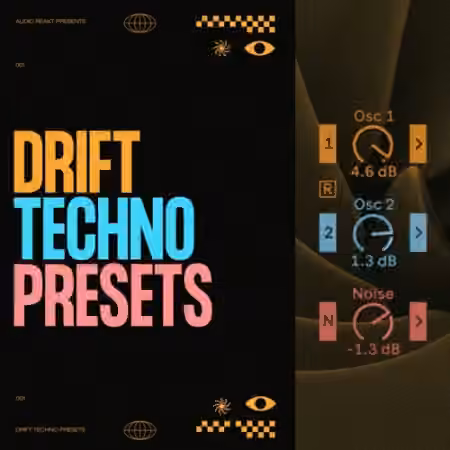 Audioreakt Ableton Drift Techno Bank [WAV, MiDi, Ableton Presets]