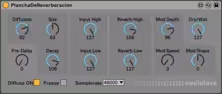 deLirios Plancha de Reverberacion [Max for Live]
