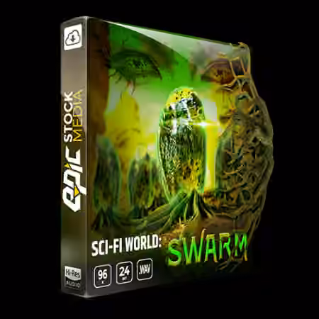 Epic Stock Media Sci-fi World Swarm Game Ambience Loop Library [WAV]