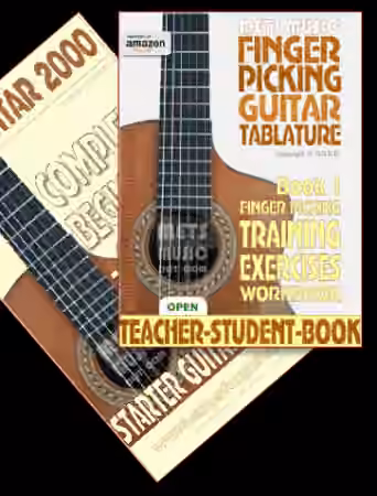 Finger Picking Guitar Tablature Book 1: Finger Picking Training Exercises Workbook