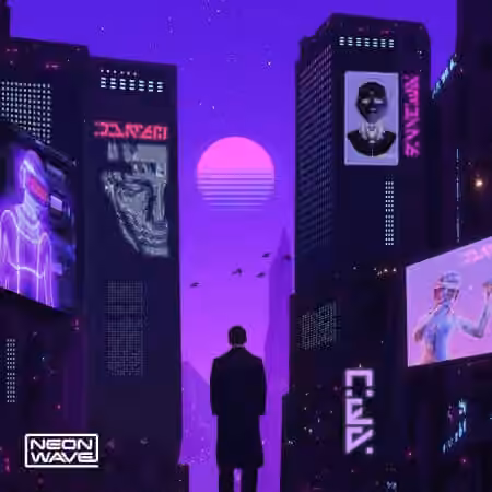 Neon Wave Nite Ride Brooding Synthwave [WAV, MiDi, Synth Presets]