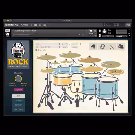 Robot Dog Drums Rock v1.0.0 [KONTAKT]