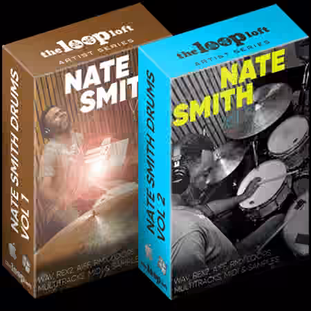 The Loop Loft Nate Smith Drum Loops Vol 1 and Vol 2 [WAV, MiDi]