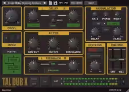 Togu Audio Line TAL-Dub-X v2.2.8 [WiN]