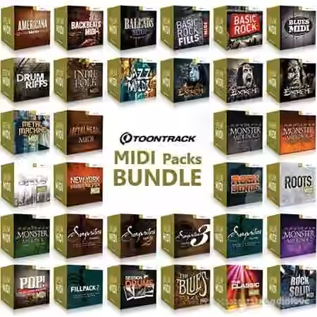 Toontrack MIDI Packs BUNDLE [MiDi] [WiN, MacOSX]