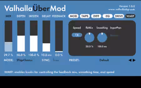 Valhalla DSP ValhallaUberMod v1.0.2 / v1.1.6 [WiN, MacOSX]